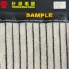 Tela de lana de borrego a rayas blancas y negras tejida, material para ropa, tela cruda, material para manualidades para abrigos y chaquetas
