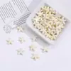 Estrela do Mar Temática Oceânica Cerâmica Fundo Plano Furo Reto Contas Cerâmicas Contas Soltas Acessórios DIY Acessórios para Colar Pulseira Miçangas