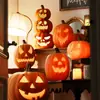 Decoraciones de linternas de calabaza de Halloween, accesorios para crear un ambiente festivo, arreglos de escenas, decoraciones para entradas, bares y tiendas, decoraciones nocturnas