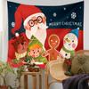 Comércio exterior tapeçaria de Natal transfronteiriça quente decoração de Natal pano de fundo sala de estar decoração Papai Noel pano pendurado