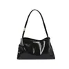 2026 Bolso Nuevo Brillante de un Solo Hombro Versátil Bolso Cruzado Simple en un Estilo Casual, Bolso de un Solo Hombro Versátil de Color Sólido