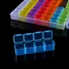 Caja de Almacenamiento para Pintura de Diamantes 56 Compartimentos Caja de Diamantes Colorida Caja para Piezas de Manicura Diamante Cuadrado Diamante Redondo Herramienta DIY Artefacto
