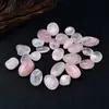 Cristal rosa natural rodillo piedra aromaterapia piedra fragancia piedra pecera paisaje decoración piedra geométrica partícula grande venta al por mayor