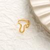Anillo de acero de titanio de moda transfronteriza de Amazon para mujer, de alta calidad, ligero, de lujo, estilo Ins, anillo abierto de acero inoxidable con forma de serpiente.