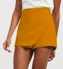 Atacado de roupas femininas transfronteiriças Estilo europeu e americano moda design irregular saia cintura alta slim shorts de perna larga calças para o dia a dia saia
