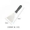 Herramientas de barbacoa para exteriores de acero inoxidable, espátula para pizza casera, espátula para freír bistec, espátula para teppanyaki, utensilios de cocina