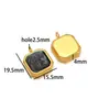 Pendente Oval Dourado Estrela de Cinco Pontas em Aço Inoxidável com Strass DIY Moda Colar Pulseira Acessórios para Roupas Transfronteiriço