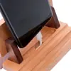 Soporte de Escritorio para Teléfono de Madera Tipo Banco de Jardín Soporte para Teléfono Móvil y Tableta para Oficina Dormitorio Sala de Estar
