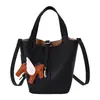 Bolso de Mano Pequeño Texturizado Transfronterizo para Mujer 2026 Nuevo Vintage Versátil Elegante Bolso Cubo para Viaje Diario Bolso de Hombro Único Bolso Cruzado