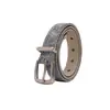 Cinturón Nuevo Estilo para Mujer con Hebilla de Pin, Cinturón Tejido de Piel de Vaca de Alta Calidad, Cinturón de Piel de Vaca Moderno y Versátil para Mujer, Transfronterizo