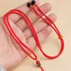 Collar con cordón de cuerda trenzada para colgar colgante de ágata dorada de jade cera de abeja cuerda trenzada colgante multicolor para hombre y mujer Cuerda DIY