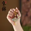 Adornos Colgantes del Festival de Primavera, Brocado Song, Adornos Colgantes para Qipao, Dijes para Bolsos con Borlas, Decoraciones Colgantes para Coche, Accesorios de Estilo Vintage, Adornos Colgantes para Coche Terminados