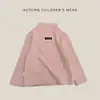 Camiseta Térmica de Invierno para Niños con Cuello Medio Alto de Polar con Diseño de Etiqueta en la Espalda Unisex para Bebé Versátil Multicolor Cálida