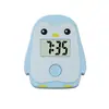 Colgante de Pingüino de Dibujos Animados Mini Llavero Reloj Electrónico Estudiante Retroiluminación Lindo Compacto Portátil Pantalla Digital Reloj Electrónico