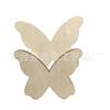 Amazon WISH comercio electrónico empuje caliente educativo para niños oso de madera mariposa flor viruta de madera pintada embrión blanco