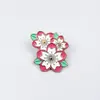 Broche de Aleación de Flor Transfronteriza Moda Ins Accesorios para Ropa Pin Ropa de Mujer Insignia de Metal Joyería Collar