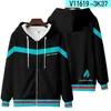 Nova Série Hatsune Miku Impressa em 3D Jaqueta Cardigan com Zíper Moletom com Capuz cosplay Periféricos de Animação