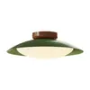 Lámpara de Techo Vintage Estilo Francés para Dormitorio, Lámpara Principal de Tela Color Nogal Retro, Sala de Estar de Gama Alta Estilo Nanyang, Nuevo Estilo Chino