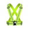 Roupas refletivas para corrida noturna e ciclismo, colete refletivo elástico, colete de segurança ajustável para motoristas de aplicativo