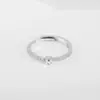 Anillo de apertura ajustable de cobre con incrustaciones de circonita, 26 letras del alfabeto inglés, joyería de moda de alto nivel y temperamento, para cruzar fronteras