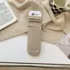 Meias de Cano Médio para Outono e Inverno, Meias Slouch Macias e Confortáveis para Mulheres, Forradas com Lã Sintética, Espessadas, Quentes, Cor Sólida, Modernas, Fashion, Versáteis, Meias Longas