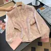 Cardigan de Seda Redutor de Idade com Qualidade Garantida para Mulheres de Meia-Idade, Novo Estilo Chinês com Jacquard de Estilo Nacional, Abotoado, Manga Longa com Lapela, Casaco Plus Size
