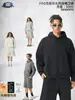 Ropa para Hombre Transfronteriza Niebla Ligero Sudadera con Capucha de Forro Polar Pesado 500g Sudadera con Capucha Forro Polar para Hombre Sudadera Americana para Hombre