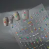 Adesivos de gel coloridos nova tecnologia finos resistentes adesivo gelo através de adesivos de unha atacado luxo leve tridimensional explosões adesivos de unha