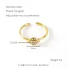 Anillo Nuevo de Acero Inoxidable Estilo Japonés y Coreano para Mujer, Simple, Fresco, Moderno y Elegante, Anillo Abierto Ajustable de Acero de Titanio