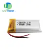 Suministro de batería de litio 801530 300mAh 3.7V auriculares Bluetooth deportivos batería de iones de litio polimérica