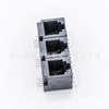 Socket RJ11 de 4p vertical en línea de 180 grados 52 cinta de plástico completo RJ45 malla SMT Punto de soldadura de alta temperatura