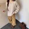 Exportación Transfronteriza Estilo Suave Simple Color Puro Cuello en V Suéter Tejido para Mujer Estilo Coreano Nuevo Estilo Perezoso Suave y Sedoso Tejido