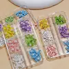 Accesorios de Aleación para Uñas de Nuevo Estilo Transfronterizos, Mariposa Tridimensional con Pedrería, Pajarita de Perlas de Colores, Materiales de Decoración para Uñas con Cinta