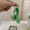 Llavero de Botella de Arena Líquida de Dibujos Animados, Pequeños Regalos para Puestos, Accesorios Acrílicos al por Mayor, Colgante Relleno de Aceite, Rasca Gatos Lindo de Regalo