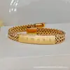 Pulsera de Acero Inoxidable con Escrituras y Símbolo de Swastika, Pulsera con el Mantra de Seis Caracteres del Sutra del Corazón para Hombres, Brazalete de 18K al por Mayor