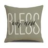 Almohada para sofá TEMU de aguas termales, decoración para sala de estar, almohada con estampado de letras, cojín sencillo que combina con todo para coche, venta al por mayor