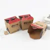 Papel de Embalaje Marrón Papel para Llevar Caja de Almuerzo para Arroz Frito Caja de Embalaje Desechable para Llevar Cuadrada Caja de Embalaje para Catering Pollo Frito Hamburguesa