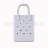 Bolsa de Playa Eva, Bolsa de Gelatina Colorida, Diseño Ligero, Minibolso DIY, Versátil y de Moda para Compras y Viajes Diarios