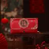 Atacado Tecido para Celebração de Casamento Envelopes Vermelhos, Bolsas Grandes de Envelope Vermelho de Alta Qualidade para Cerimônia do Chá, Pacotes Vermelhos Promocionais de Fábrica