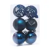 Decoração de bola de Natal oca galvanizada 6cm8cm bola de plástico colorida pingente de árvore de Natal suprimentos de decoração de feriado