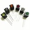 Portalámparas LED de un solo agujero de 5 mm con pies de posicionamiento portalámparas de un solo agujero con luces laterales portalámparas con luces doblado 90 grados