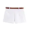 Estilo Europeo y Americano Amazon Aliexpress Tendencia de Moda Popular Versátil Casual Otoño Nuevo Culottes con Cinturón de Doble Botonadura para Mujer