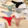 Tanga Acanalado para Mujer de Cintura Media Sin Costuras Transpirable Pantalón T Simple Lote Mixto Multicolor Ropa Interior Tanga Transpirable Sin Costuras