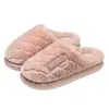 Chinelos de Algodão Femininos 2026 Novo Estilo Outono/Inverno Internos Casa Antiderrapante Veludo Peludo Quente Solado Grosso Chinelos de Algodão Domésticos Femininos