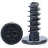 Tornillos Cb de Acero Inoxidable 201 con Cabeza Delgada, Chapado en Zinc Negro, Tornillos Autorroscantes de Cabeza Plana Grande, Sujetadores para Cajas de Equipos Electrónicos