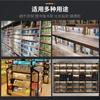 Barra de luz LED para estante de vitrina, estante para snacks de supermercado, autocebante, empotrada, de baja presión, barra de luz dura con ranura de aluminio, placa laminada magnética