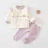 Conjunto Separado para Bebé Otoño Invierno Calidez Clase A Unisex Ropa Interior Acolchada para Bebé Cintura Alta Protección de Barriga No Necesita Quitarse Ropa de Otoño Pantalones de Otoño