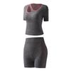Pantalones Cortos de Ropa Interior de Yoga Nuevos Transfronterizos Secado Rápido Transpirables Adelgazantes para Correr Fitness Deportes Set de Pantalones Cortos de Ropa Interior Venta al por Mayor