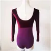 Roupas de Dança Infantil Roupas de Treino Veludo Dourado Algodão Macacão de Manga Longa Roupas de Balé para Meninas Roupas de Ginástica