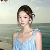 Pendientes Blancos de Flor Tridimensional Estilo Vacaciones en la Playa para Mujer 2026 Nuevo Estilo Pendientes Atmosféricos Accesorios de Moda de Gama Alta